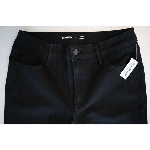 Old Navy 487326-00-1 Women's Sz 8 Black High-Rise Flared Denim Jeans - Picture 6 of 10